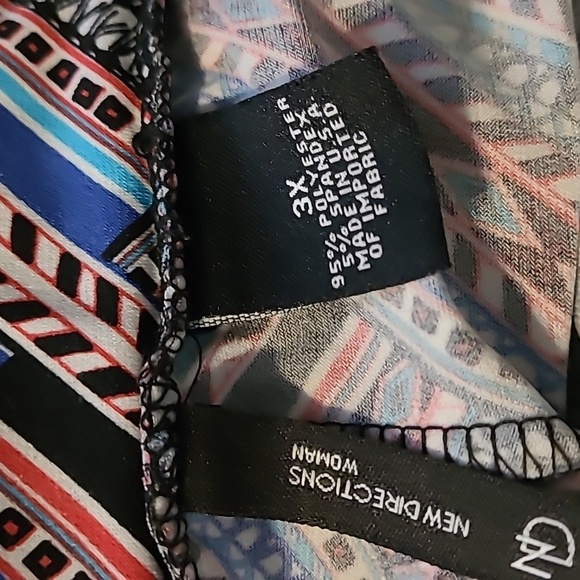 💥3for$12💥 New Directions women's Colorful pullon wideleg pants size 3X - Picture 5 of 8